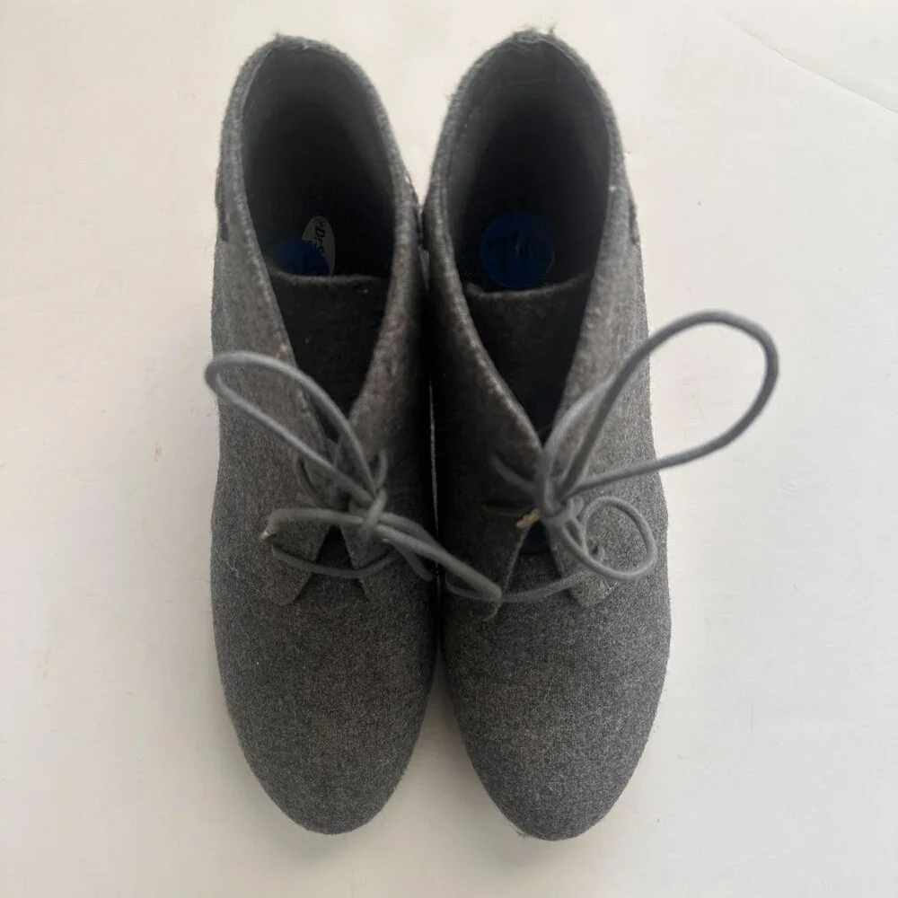 Dr. Scholl's Women's Create Wedge Bootie Shoes Mid Grey Size 7.5 - Picture 3 of 10